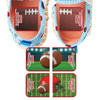 Football MatchUp teaching shoe stickers — left and right shoe labels for toddlers