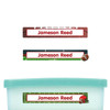Football slim name stickers — waterproof stickers for water bottles and small containers
