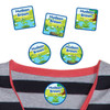 Frogs peel and stick clothing labels for kids — clothing stickers made to order