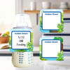 Frogs small square write-on labels — reusable waterproof daycare