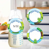 Frogs small round write-on labels — reusable waterproof daycare