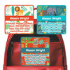 Jungle Animals emergency contact labels — personalized phone number stickers for kids