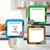 Monster Trucks small square write-on labels — reusable waterproof daycare
