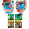 Monster Trucks MatchUp teaching shoe stickers — left and right shoe labels for toddlers