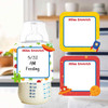 Outer Space small square write-on labels — reusable waterproof daycare