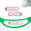 Owls iron on nametags for clothes — personalized iron-on clothing labels for kids
