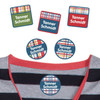 Perfectly Plaid peel and stick clothing labels for kids — clothing stickers made to order