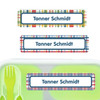 Perfectly Plaid large rectangle name labels — waterproof sticker labels for school supplies and water bottles