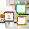 Little Robots small square write-on labels — reusable waterproof daycare