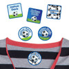 Goal! Soccer peel and stick clothing labels — clothing stickers for kids made to order