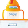 Goal! Soccer extra small waterproof name stickers — mini sticker labels for small items and gear