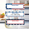 Stars and Stripes small rectangle write-on labels — reusable waterproof