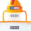 Stars and Stripes extra small waterproof name stickers — mini sticker labels for small items and gear