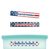 Stars and Stripes Slim Rectangle Labels