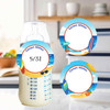 Surf's Up small round write-on labels — reusable waterproof daycare