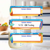 Surf's Up small rectangle write-on labels — reusable waterproof