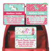 Magical Unicorns emergency contact labels — personalized phone number stickers for kids