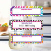 Animal Print Wild Thing small rectangle write-on labels — reusable waterproof