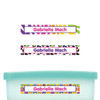 Animal Print Wild Thing Slim Rectangle Labels slim name stickers — waterproof stickers for water bottles and small containers