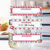 Garden Roses small rectangle write-on labels — reusable waterproof