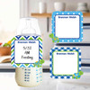 Turtles small square write-on labels — reusable waterproof daycare