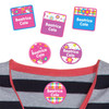 Flowers & Rainbows peel and stick clothing labels — clothing stickers for kids made to order