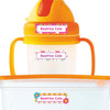 Flowers & Rainbows extra small waterproof name stickers — mini sticker labels for small items and gear