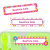 Flowers and Rainbows Large Rectangle Labels