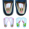 Princess left right foot-shaped shoe labels for children Princess left right foot-shaped shoe labels for children