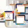 Astronaut Boy or Girl small square write-on labels — reusable waterproof daycare