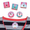 Keep your child's shirts safe with Ballet clothing stick on labels. High-performance tags for school clothes.