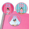 Ballet large round labels — waterproof name stickers for kids