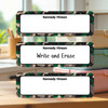 Camo large rectangle write-on labels — reusable waterproof