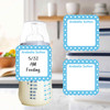 Dots small square write-on labels — reusable waterproof daycare