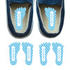 Dots left right foot-shaped shoe labels for children Dots left right foot-shaped shoe labels for children