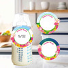 Fairies small round write-on labels — reusable waterproof daycare