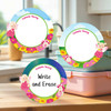 Eco-friendly large round write-on labels dot pattern personalized name tags Eco-friendly large round write-on labels dot pattern personalized name tags