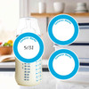 02 Solids small round write-on labels — reusable waterproof daycare