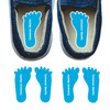 Solids foot labels for shoes — left and right foot-shaped shoe stickers