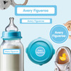 Solids baby label pack — personalized waterproof stickers for infants and babies