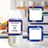 Cosmic Planets small square write-on labels — reusable waterproof daycare