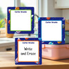 Cosmic Planets large square write-on labels — reusable waterproof daycare