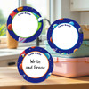Eco-friendly large round write-on labels planet design personalized name tags Eco-friendly large round write-on labels planet design personalized name tags