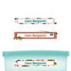 Fishing slim name stickers — waterproof stickers for water bottles and small containers