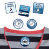 Hockey peel and stick clothing labels — clothing stickers for kids made to order