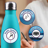 Hockey medium round labels — waterproof circle name stickers for kids