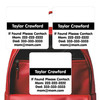 Simply White emergency contact labels — personalized phone number stickers for kids