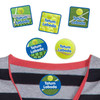 Tennis peel and stick clothing labels — clothing stickers for kids made to order