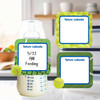 Tennis small square write-on labels — reusable waterproof daycare