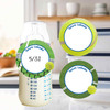 Tennis small round write-on labels — reusable waterproof daycare